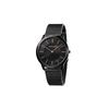 Quarz Uhr Edelstahlarmband 35mm Schwarzes Zifferblatt 30M Wasserdicht Unisex Uhren Silber K3M22421