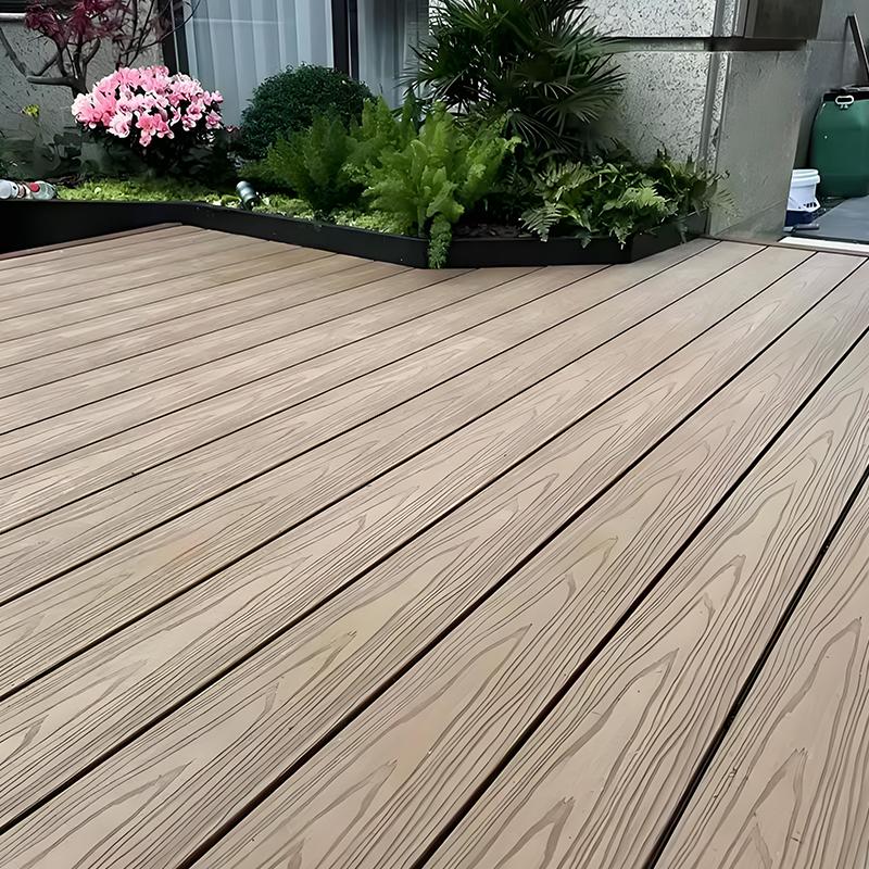 Modern Square Design Click Outdoor Deck Flooring Aluminum Composite WPC Waterproof Smooth Surface for Garden Application