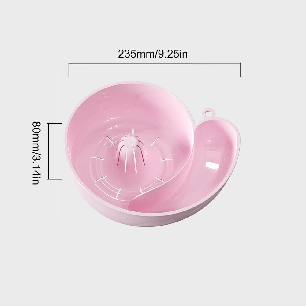 Fruit Washing Bowl With Strainer Snail-shape Rotating Vegetable Strainer Kitchen Accessories for Strawberry Lettuce Salad Tomato