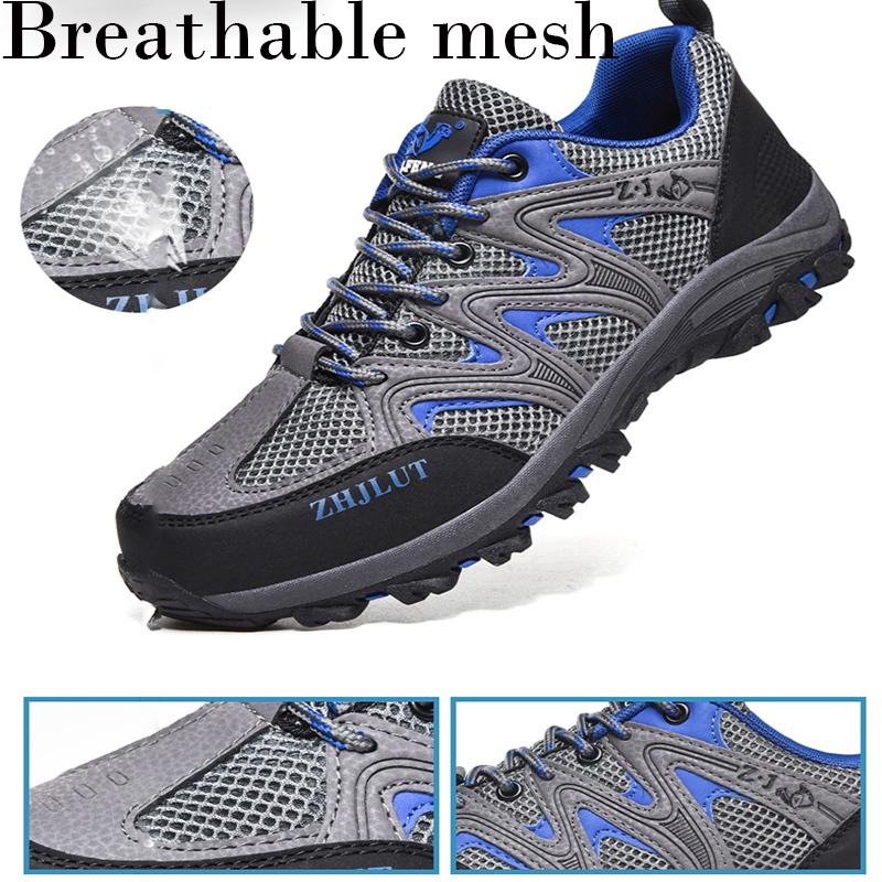 36-44Men's/Women's Mesh Breathable Hiking Shoes Fashion Wear-resistant Non-slip Hiking Sneakers
