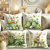 Easter Pattern Home Decor Pillow Cover Bedroom Living Room Sofa Decoration Polyester Cushion Cover With Zipper