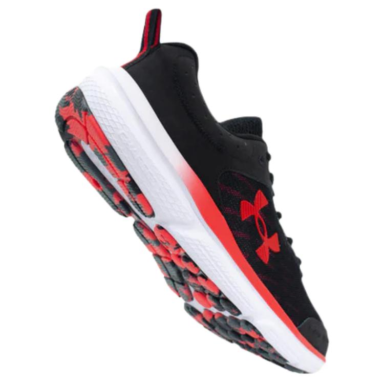 Under Armour Charged Assert 10 Schwarz Rot Herren Sneaker 3026175-006