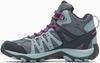 Men's Trekking Shoes Merrell Accentor 3 Gore-Tex Mid Boots Monument/fuchsia