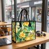  Spring Rabbit Floral Canvas Tote Bag Casual Large Capacity Shoulder Handbag for Daily Use