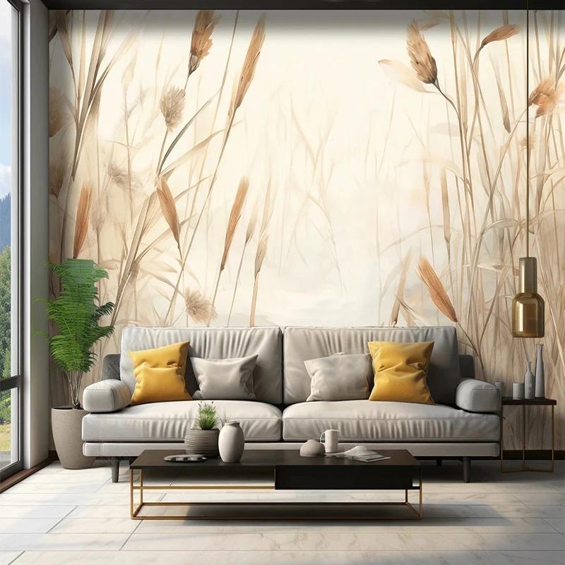 Fototapete Dorf Schilf Landschaft Wandbilder Wohnzimmer TV Sofa Arbeitszimmer Hintergrund Wandbilder