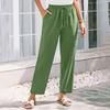 GMXIA Women's Fashion Casual Solid Color Print High Waist Pants & Capris