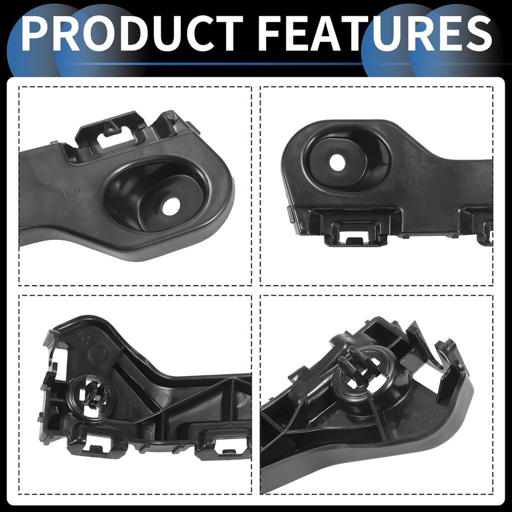 Bumper Support Bracket, Right Side Front Bumper Retainer Bracket Hold Mount No.BT4Z17C947A for Ford Edge 2011-2014 ABS Plastic Black, 1 Pc
