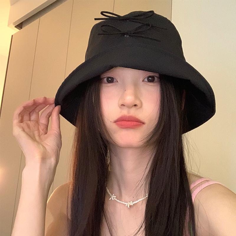 Trendy 2024 New Summer Bowknot Fisherman Hat For Women Lightweight And Uv Shielding