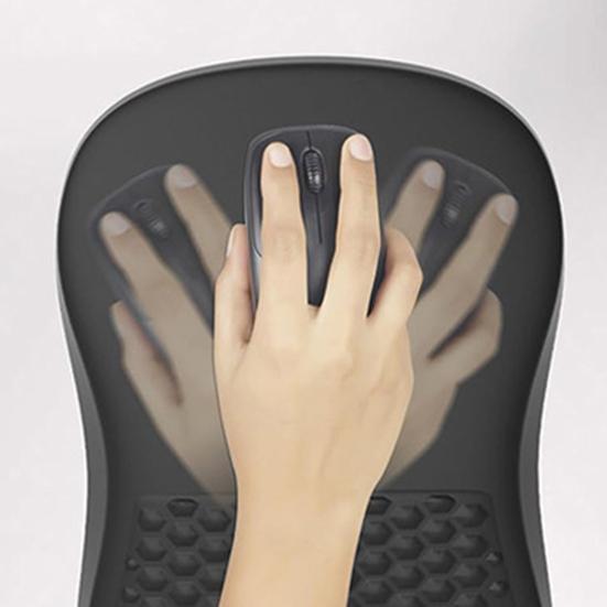 Ergonomic Mouse Pad with Wrist Rest Anti-Slip Base Memory Foam Massage Design Smooth Surface Wrist Support