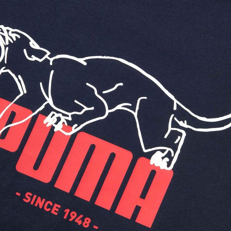 New PUMA Basic GRAPHICS T Shirt Men's Marine Blue 06 690665-06