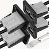 1Set 50A Cable Connectors Plug for Plug Connector Flush Mount Bracket Panel Cover for Caravan Camper Boat Truck