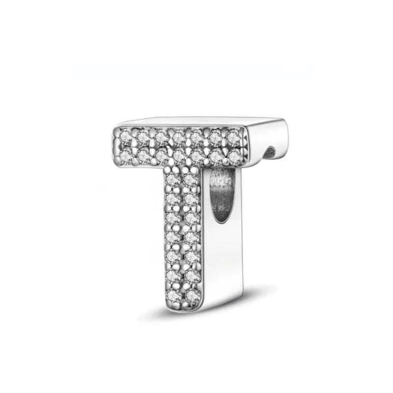 New Copper 26 Letter A-Z Bead Pendant,Suitable For European Original Bracelets Diy Accessories,Exquisite Jewelry