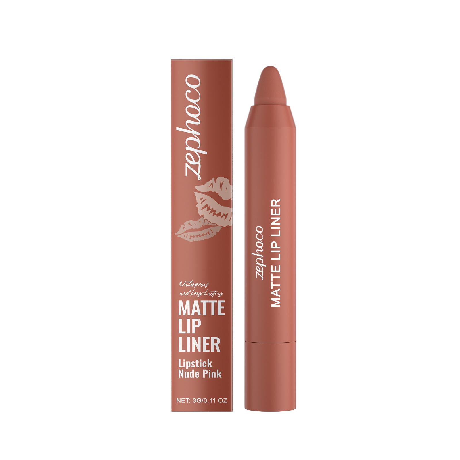 

Zephoco Mist Matte Lipstick Pencil: Color-Rich, Defined Lip Shape for Everyday Use 3g (for export only, not for domestic sale)