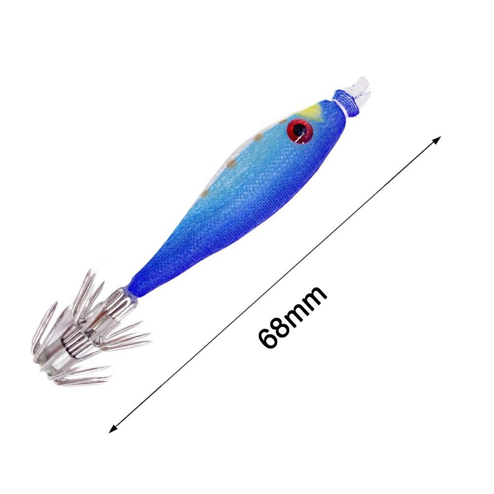 2pcs 2022 Luminous Jigs Lead Sinker weave Squid Hook Wood Shrimp Lures Fishing Tackle Octopus Bait