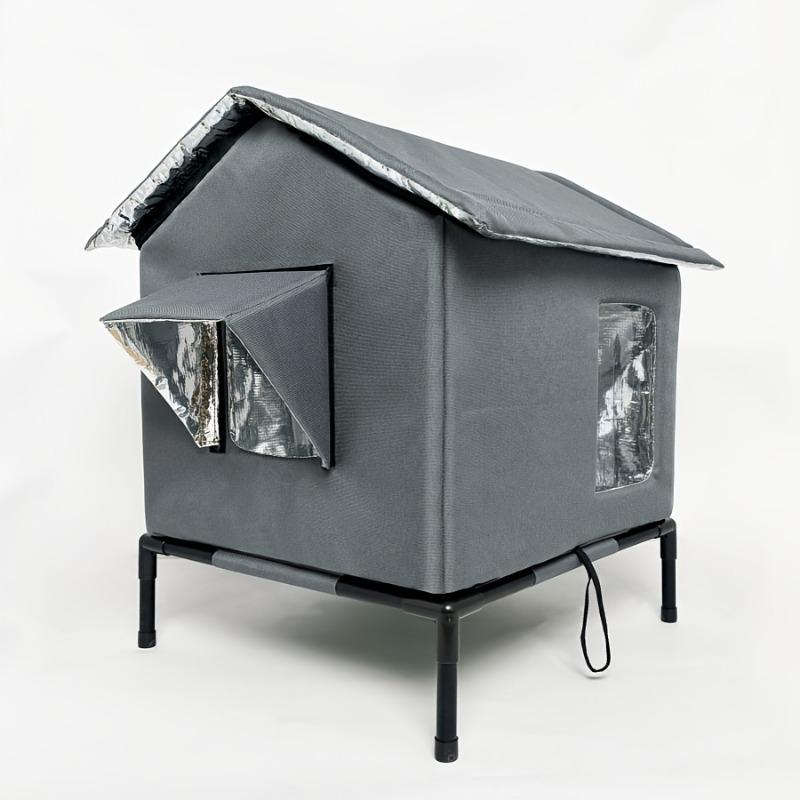 Winter Warmes Katzennest Outdoor Katzenschutzhaus Isoliertes Streunerkatzenhaus Boden Thermoisolierung Haustier Kätzchen Nest Höhle Katzenzelt