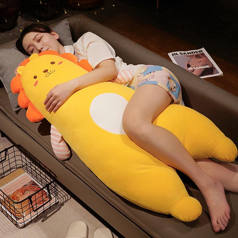 Kawaii Animals Plush Pillow Cuddly Squishy Lion Deer Shark Rabbit Animal Soft Plushie Gift