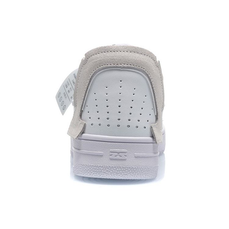 Li Ning CF Decompression Wear Resistant Non Slip Low Top Skate Shoes Women Skate Shoes White Red AGCQ394-1