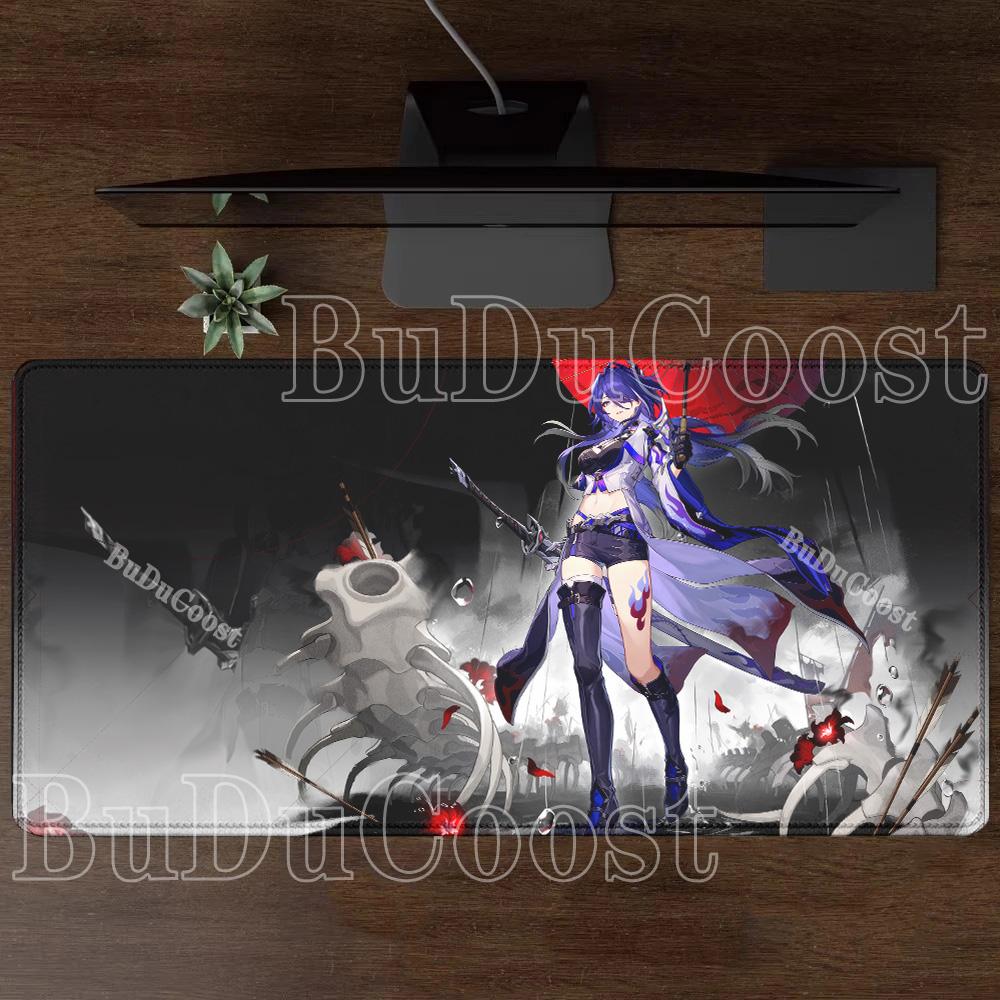 Honkai Star Rail HSR Acheron Mouse Pad Rug HD Printing Desk Mat Anime Cute Girl Gaming Office Keyboard Anime Large Game Mousepad