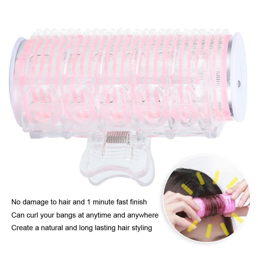 USB Portable Hair Roller Bangs Curling Hair Styling Tool Mini Electric Hair CurlerPink
