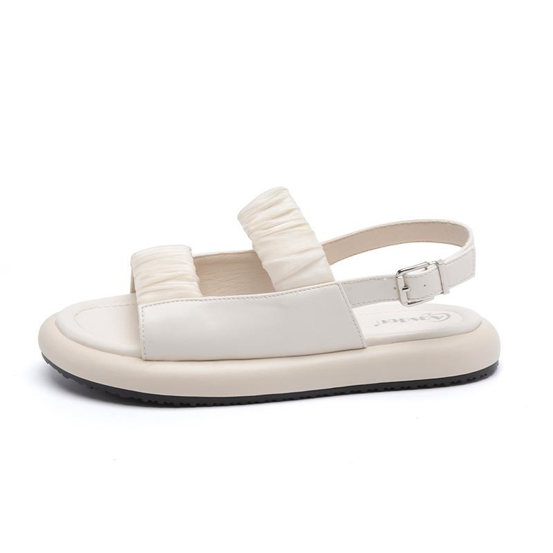 Augustine sandals women's 2025 summer new mesh yarn with soft sole ins sports cool slippers beach shoes