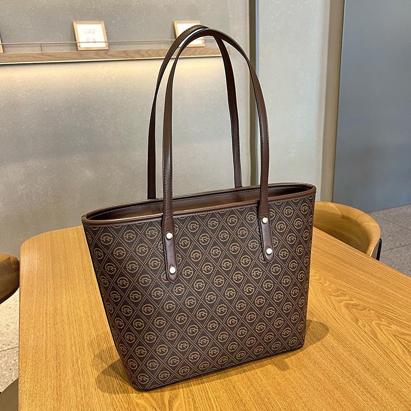 Fashion Women's Bags Large-capacity Tote Bags Printed Checkerboard Shoulder Bags Mother and Child Bags Two-piece Casual Bags
