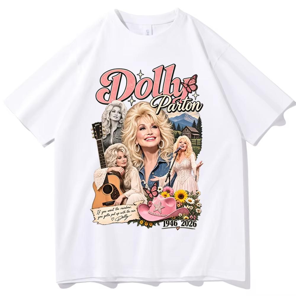 Dolly Parton Memorial Tshirt Man Woman Harajuku Short Sleeve Oneck Casual Shirt