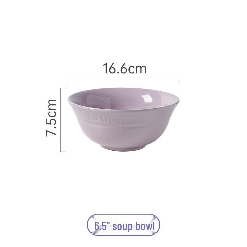 Zhi Shi Nordic Kiln Glazed Purple Ceramic Dinnerware