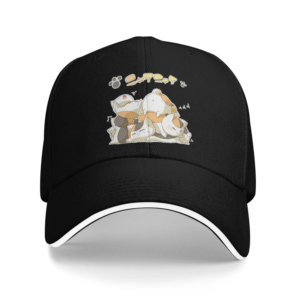 Natsume's Book of Friends Madara Sandwich Baseball Caps Casual Washed Nyanko Sensei Snapback Hat Men Women Gift Adjustable Adult