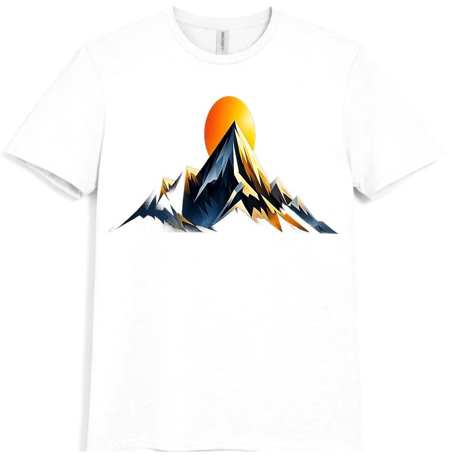 Mountain Sunset T Shirt Hiking Outdoor Nature Graphic Tee L