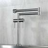 Kitchen Faucet Solid Brass Crane For Kitchen Deck Mounted Sink Mixer Foldable Nickel Brushed/Gold/Chrome/ORB/Black