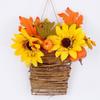 Flower Arrangement Small Flower Basket Rattan Basket Pendant Interior Decoration Handmade Flower Basket Pendant