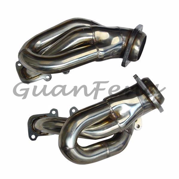 Exhaust Manifold Header Gasket Kit For 2011-2017 For Ford Mustang 3.7L V6 D2C Short Exhaust Header T-304 Stainless Steel