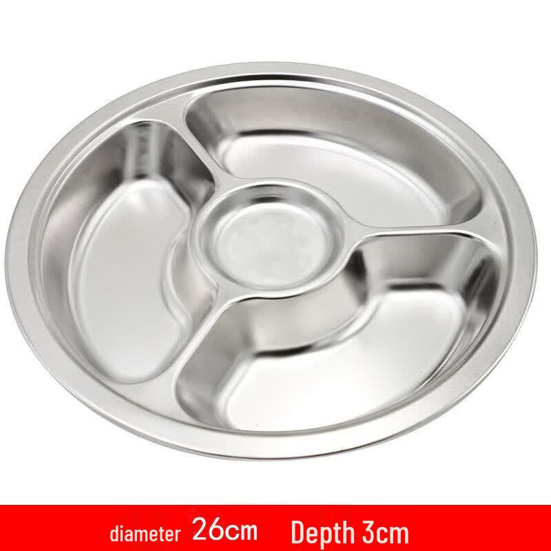 Stainless Steel Divided Meal Tray