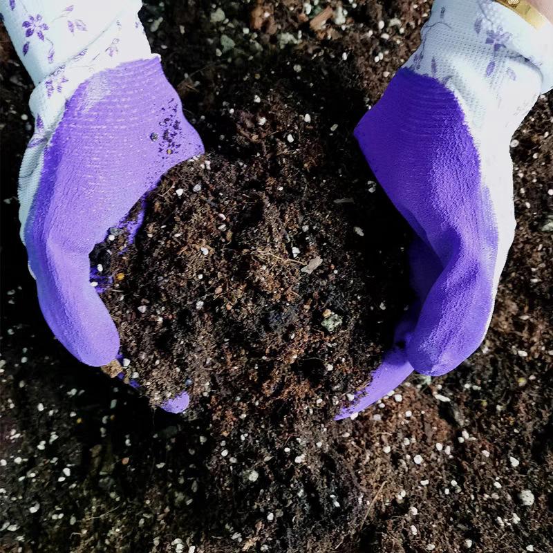 Garden Gloves One Size For Women Breathable Foam Latex Working Gloves, For Gardening Landscape Diy Rubber Gloves