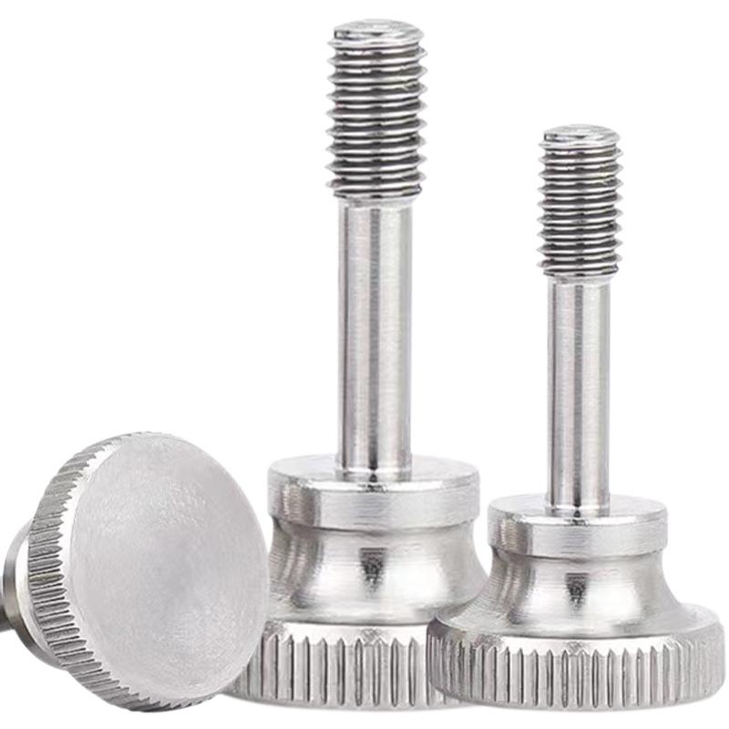 Anti-Slip Knurled Hand-Tightened Step Bolts - 304 Stainless Steel M3/M4/M5/M6/M8