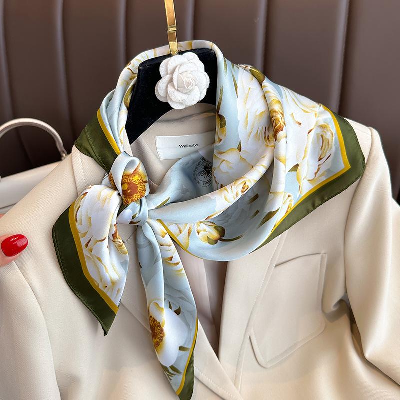 2204 New Fashion Small Square Scarf For Spring And Autumn Warmth, Sunscreen, Shawl, Dual Purpose Scarf, Professional Scarf, Headscarf