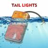 1 Pair 12V Rear Stop LED Lights Tail Brake Indicator Truck Van Lamp Trailer Light Waterproof For Trailer Caravans Boats