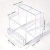 1PC Nail Drill Bits Holder Display Clear Nail Display Box Transparent Makeup Organizer Nail Manicure Tools Acrylic Nail Display