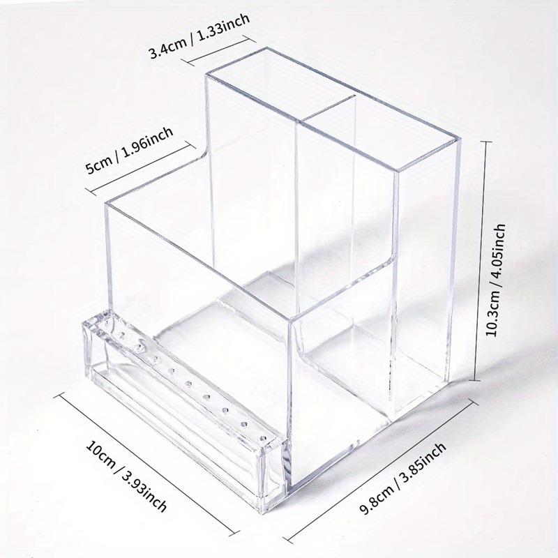 1PC Nail Drill Bits Holder Display Clear Nail Display Box Transparent Makeup Organizer Nail Manicure Tools Acrylic Nail Display