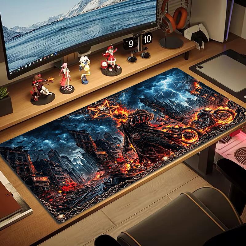 Horseman of Hell Color Mouse Pad Large Gaming Table Cushion Non-slip Laptop Tablet Big Mousepad XXL Mat Mini PC Playmat With Lock edge