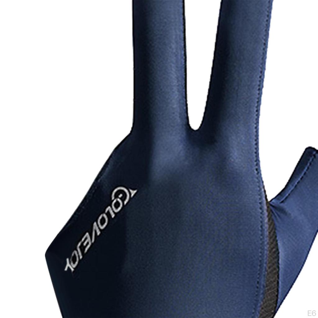 3 Fingers Gloves Pool Left Hand Snooker Indoor Game Anti Slip Elastic Breathable Professional