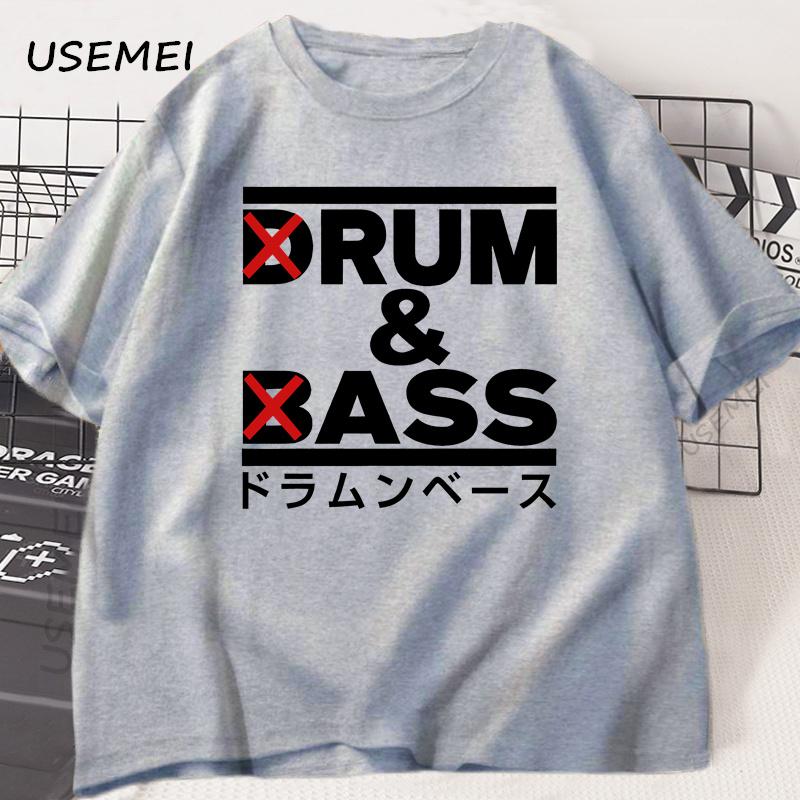 Funny Drum and Bass T Shirt Men Rum and Ass Lovers Jokes T-shirt Y2k Short Sleeve Cotton O-neck Tshirt Summer Tees Man Clothing