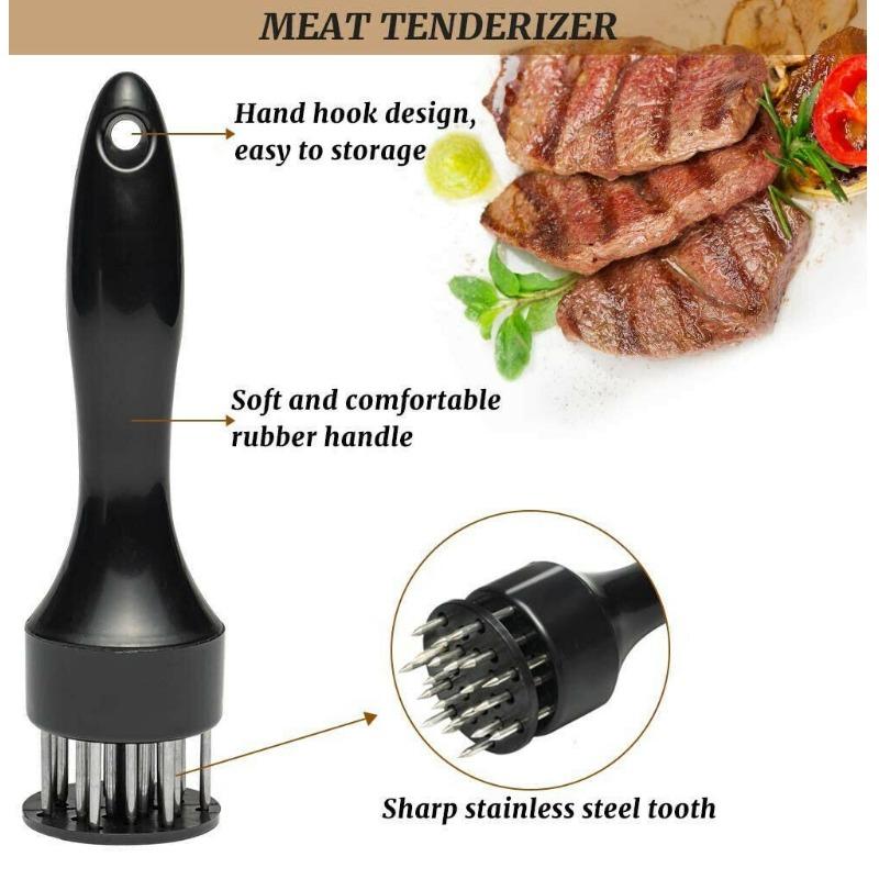 Stainless Steel Meat Tenderizer, 2026 New Stainless Steel Meat Tenderizer Needle 21 Pin Steak BBQ Kitchen Cooking Tool