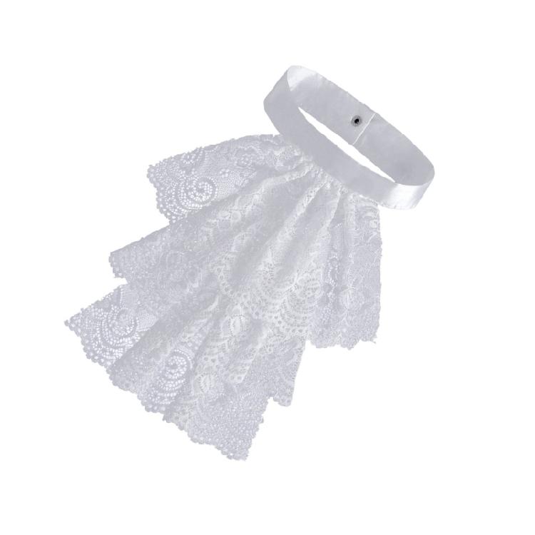 Vintage Styles Neck Ruff Unique Fashion Necklace Ruffled Pattern Neck Collar for Cosplay Lover