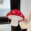 2025 Cute Mushroom-Shaped Japanese Cartoon Shoulder Bag - Trendy Soft Girl Crossbody with Chain