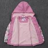 Children's Fleece-lined PU Raincoat for Ages 2-8 – Waterproof Jacket for Spring & Autumn