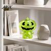 Clear Pumpkin Toys Halloween Stress Relief Toy, Glitter Man Squeeze Holiday Sensory Fidget Toy for Party Favors Tactile SensoryToy