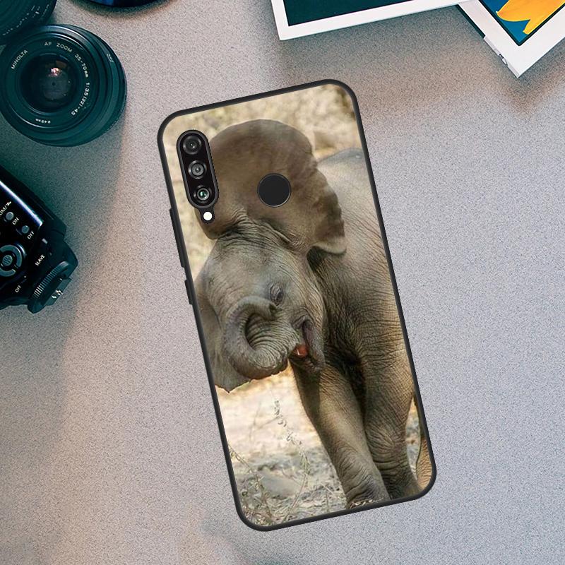 African Elephant Silhouette For Huawei Nova 7i 8i 11i 12i  9 10 SE 11 Pro Y60 Y70 Y90 Y61 Y91 Y72 Y73 P40 P30 Lite Case