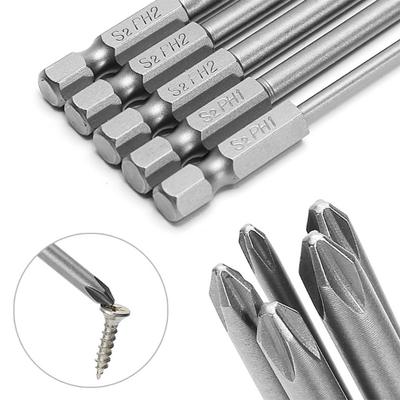 Ferramenta Pontas de Chave de Fenda Furadeiras Elétricas 1/4 de Polegada 150mm Longo 5 Peças