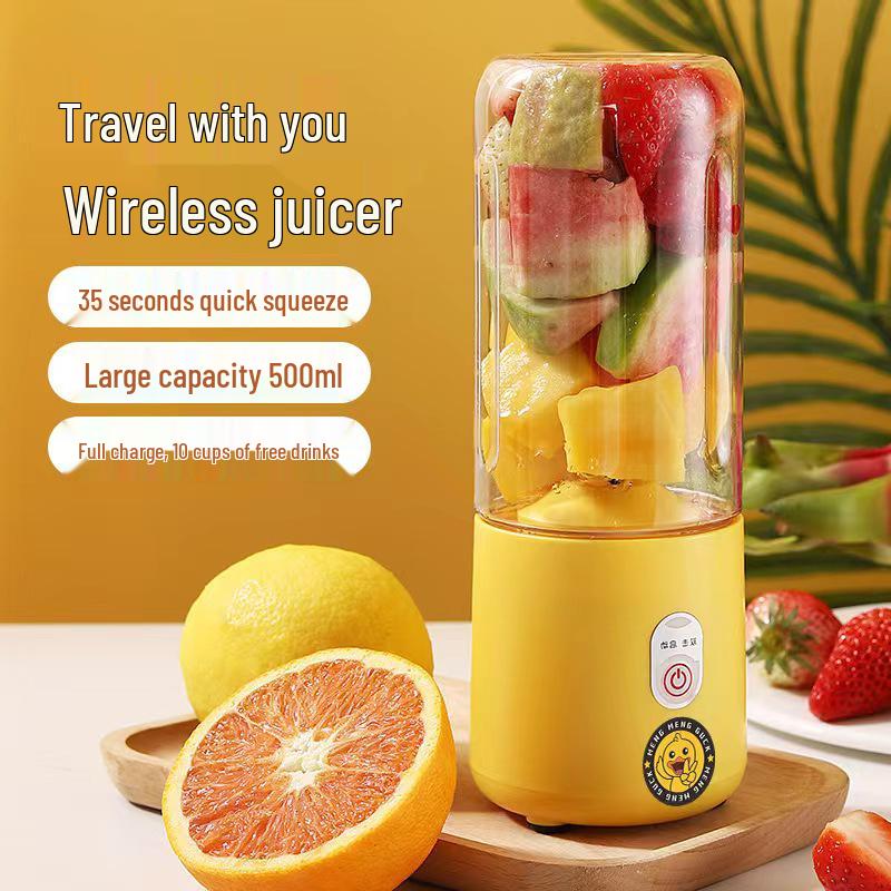Portable Charging Juicer Cup for Fruits & Vegetables - Customizable Print Logo